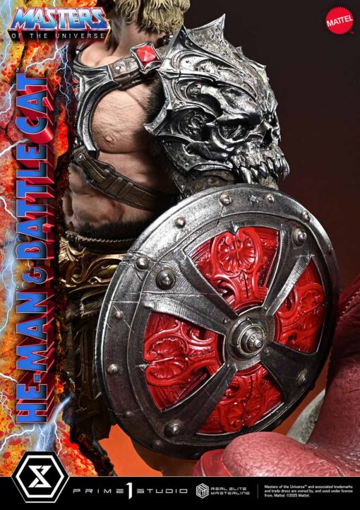 Real Elite Masterline Masters of the Universe He-Man & Battle Cat Ultimate Bonus Version - Prime1Studio - Image 4