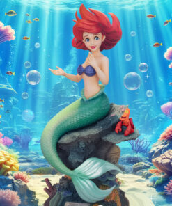  Ariel & Sebastian Statue - Master Craft - The Little Mermaid - Disney (Beast Kingdom) - Image 6