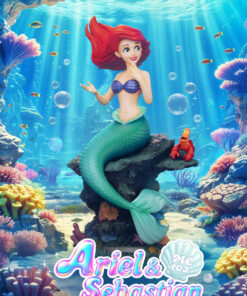  Ariel & Sebastian Statue - Master Craft - The Little Mermaid - Disney (Beast Kingdom)