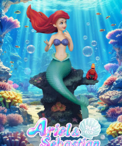  Ariel & Sebastian Statue - Master Craft - The Little Mermaid - Disney (Beast Kingdom) - Image 8