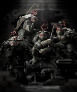 Teenage Mutant Ninja Turtles TMNT Black&White (Comic Version ) Full Set - BDS Art Scale 1/10 - limited edition 300pcs worldwide