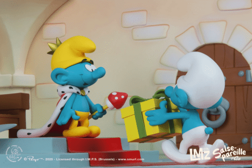 Smurfs collectible figurine, The Smurf King (Deluxe version) from the Sarsepareille & Cie 02 LMZ Collectibles 2025 collection - Image 14