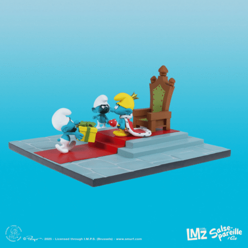 Smurfs collectible figurine, The Smurf King (Deluxe version) from the Sarsepareille & Cie 02 LMZ Collectibles 2025 collection - Image 8