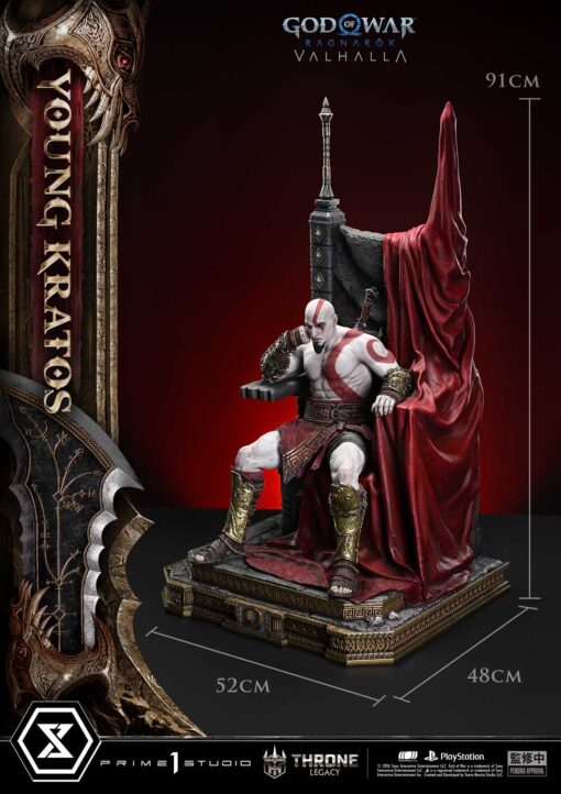 Throne Legacy God of War: Ragnarok Young Kratos Bonus Version - Prime1Studio - Image 14