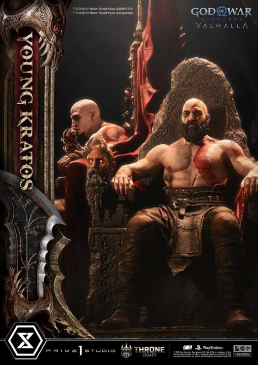Throne Legacy God of War: Ragnarok Young Kratos Bonus Version - Prime1Studio - Image 10