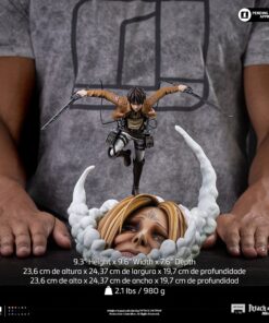 Alternative view of Statue Eren Yeager - Attack on Titan - Art Scale 1/10 - Iron Studios