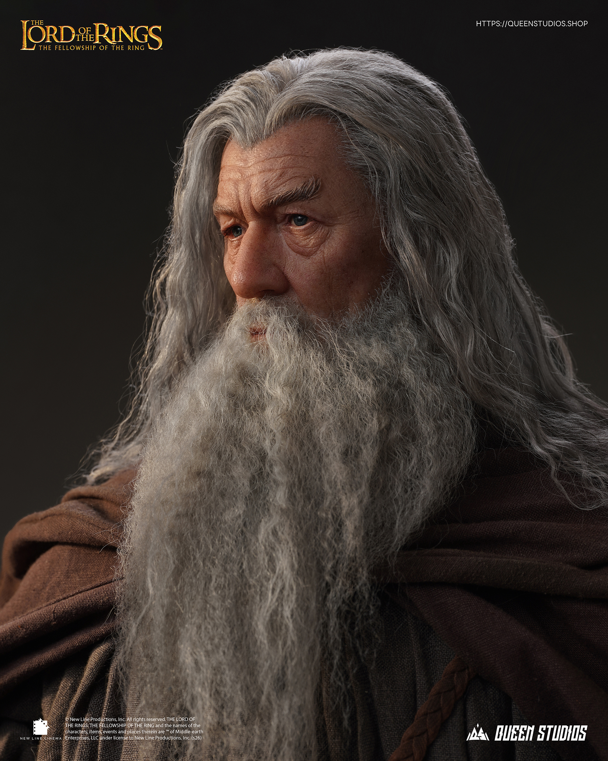 Queen Studios – The Lord of the Rings: The Fellowship of the Ring Gandalf 1/3 Scale Statue - Image 7