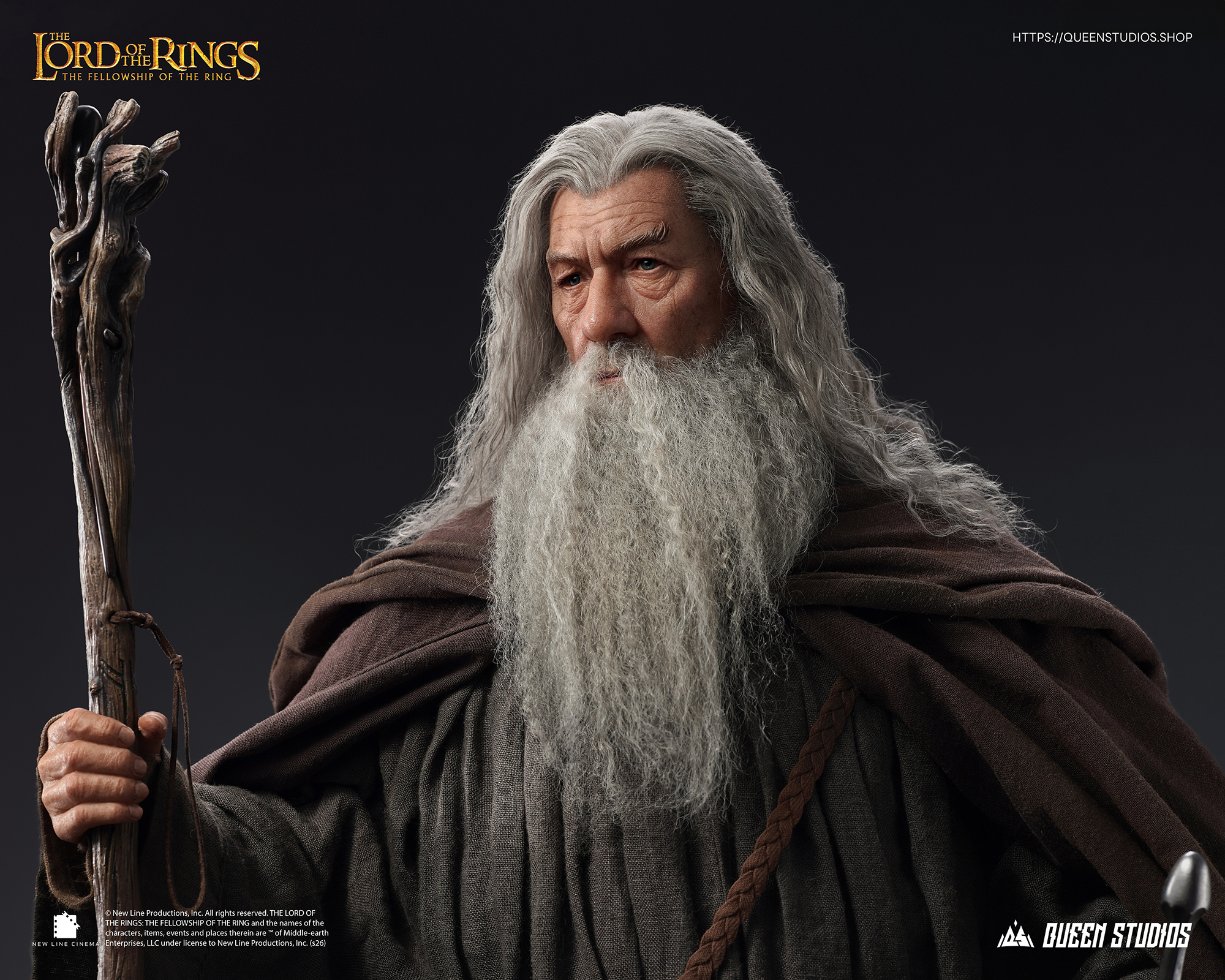 Queen Studios – The Lord of the Rings: The Fellowship of the Ring Gandalf 1/3 Scale Statue - Image 6