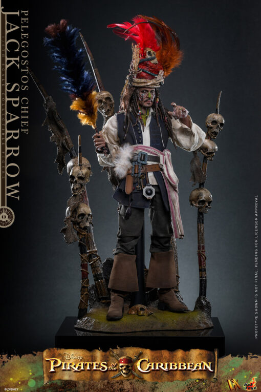Pelegostos Chief Jack Sparrow Sixth Scale Figure - Hot Toys - Image 8