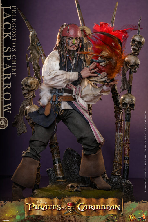 Pelegostos Chief Jack Sparrow Sixth Scale Figure - Hot Toys - Image 4