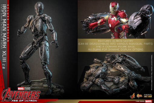 Iron Man Mark XLIII (2.0) (Deluxe Version) Sixth Scale Figure - Hot Toys - Image 12