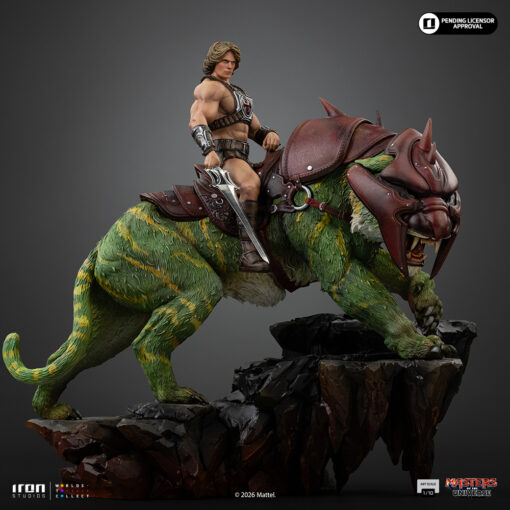Statue He-Man and Battle Cat - Masters of the Universe Movie - Deluxe Art Scale 1/10 - Iron Studios - Image 6