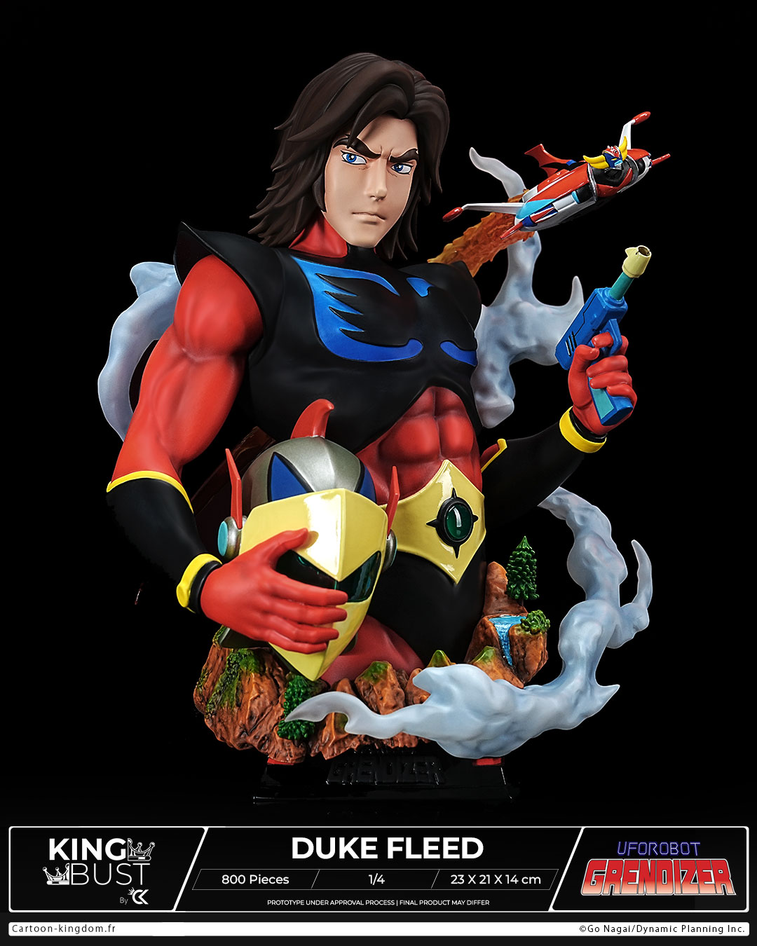 UFO ROBOT GRENDIZER: Duke Fleed, Actarus “King Bust” 1/4 Scale By Cartoon Kingdom