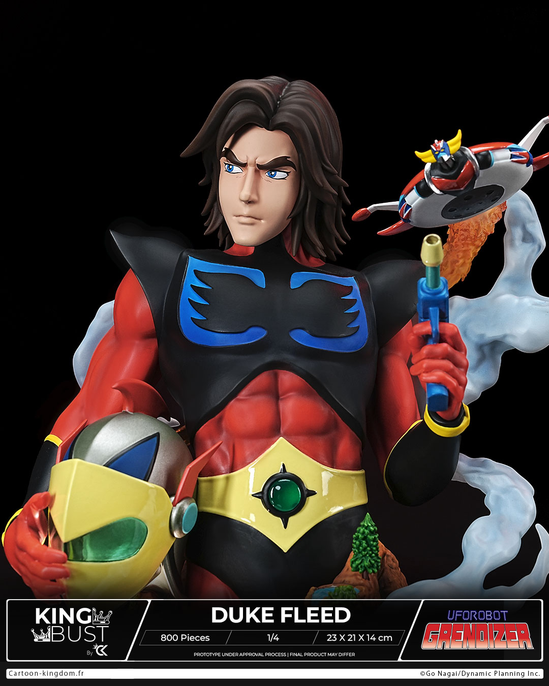 UFO ROBOT GRENDIZER: Duke Fleed, Actarus “King Bust” 1/4 Scale By Cartoon Kingdom - Image 11