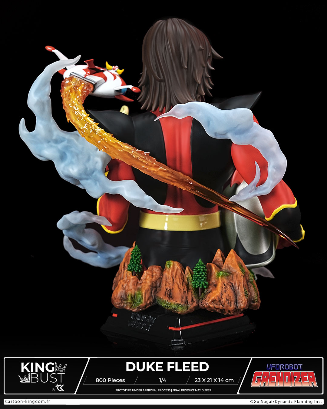 UFO ROBOT GRENDIZER: Duke Fleed, Actarus “King Bust” 1/4 Scale By Cartoon Kingdom - Image 7