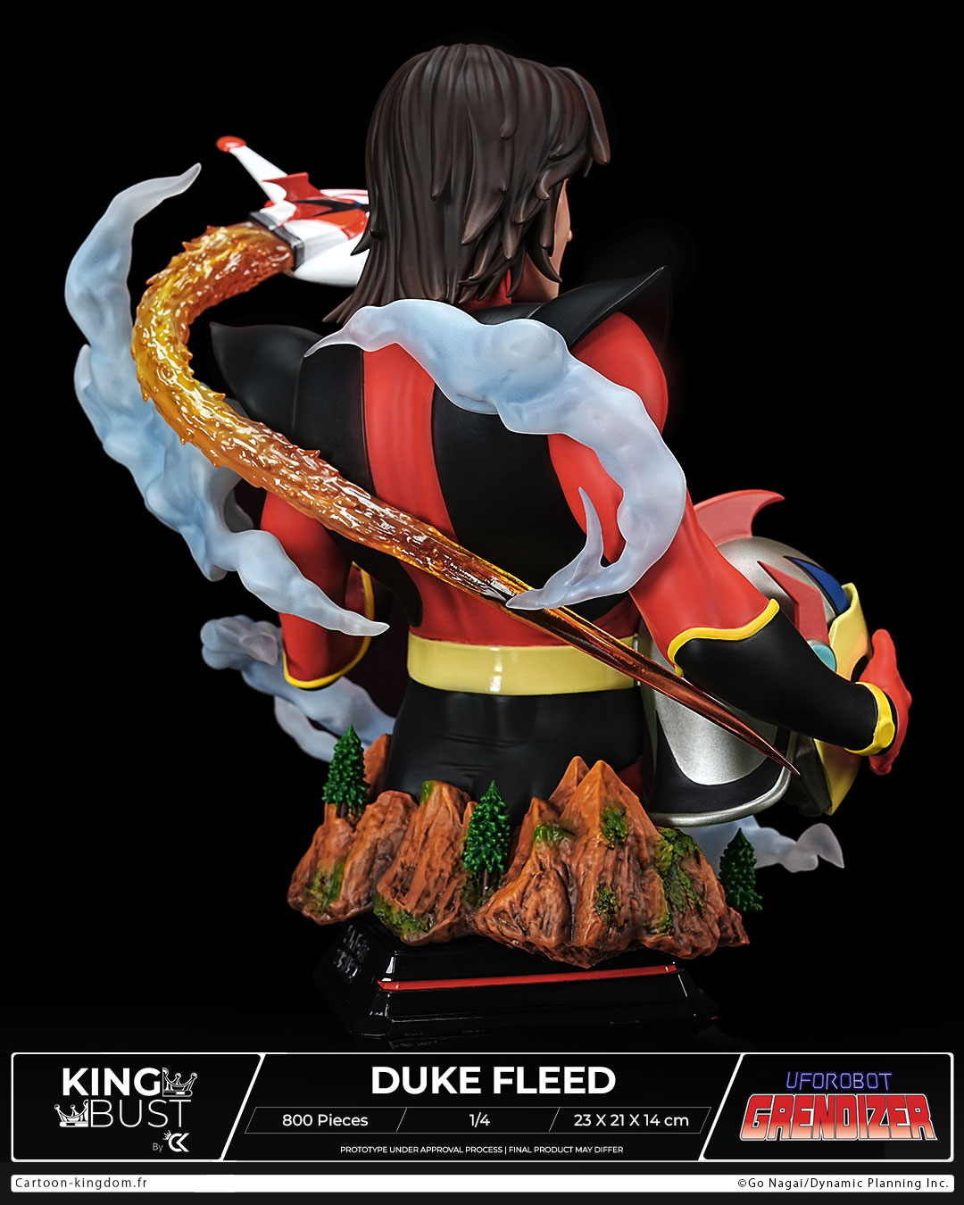 UFO ROBOT GRENDIZER: Duke Fleed, Actarus “King Bust” 1/4 Scale By Cartoon Kingdom - Image 6