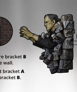 Frankenstein Lifesize Wall Sculpture - HCG Collectibles - Image 3