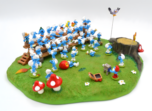 The Smurfs Family Photo metal diorama By Pixi - Image 13