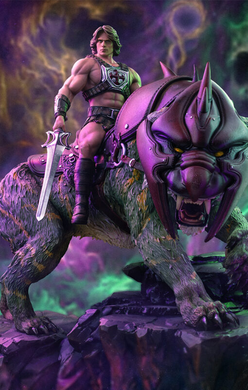 Statue He-Man and Battle Cat - Masters of the Universe Movie - Deluxe Art Scale 1/10 - Iron Studios - Image 8