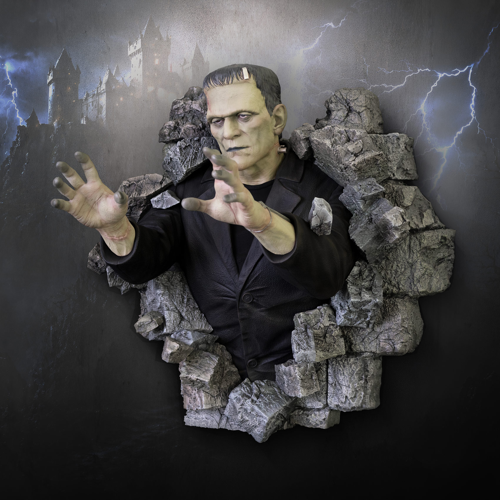Frankenstein Half Scale Wall Sculpture - HCG Collectibles - Image 9