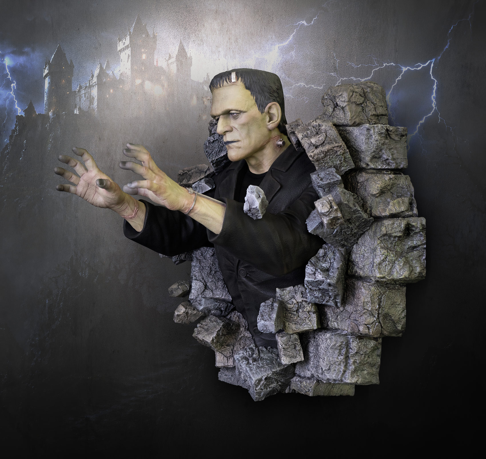 Frankenstein Half Scale Wall Sculpture - HCG Collectibles - Image 8