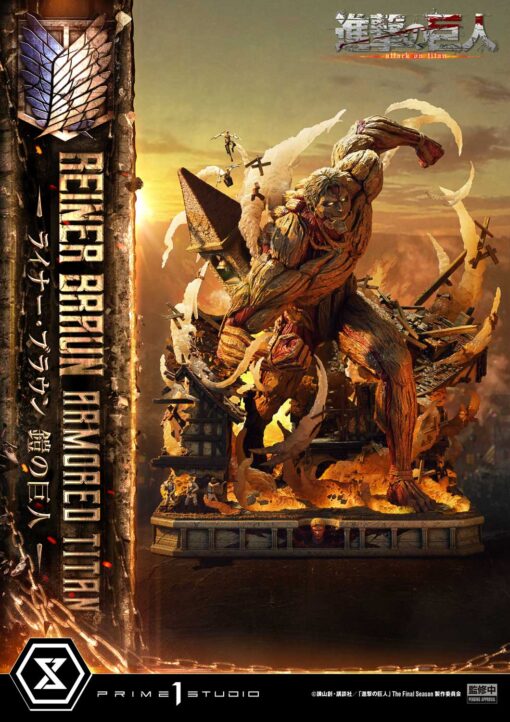 Ultimate Diorama Masterline IV animation Attack on Titan Reiner Braun Armored Titan - Prime1Studio - Image 28