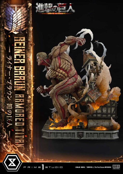 Ultimate Diorama Masterline IV animation Attack on Titan Reiner Braun Armored Titan - Prime1Studio - Image 26