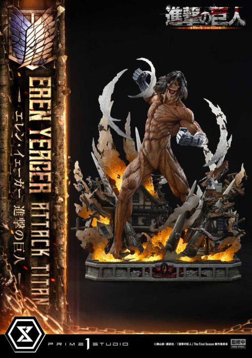 Ultimate Diorama Masterline TV animation Attack on Titan Eren Yeager Attack Titan - Prime1Studio - Image 2