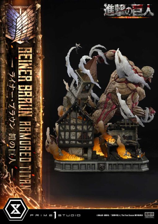 Ultimate Diorama Masterline IV animation Attack on Titan Reiner Braun Armored Titan - Prime1Studio - Image 22