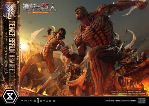 Ultimate Diorama Masterline IV animation Attack on Titan Reiner Braun Armored Titan - Prime1Studio - Image 17