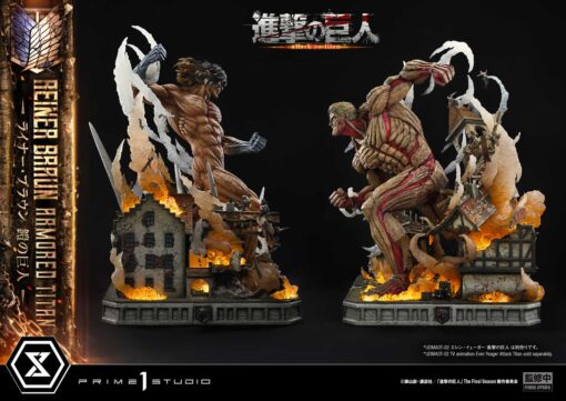 Ultimate Diorama Masterline IV animation Attack on Titan Reiner Braun Armored Titan - Prime1Studio - Image 4