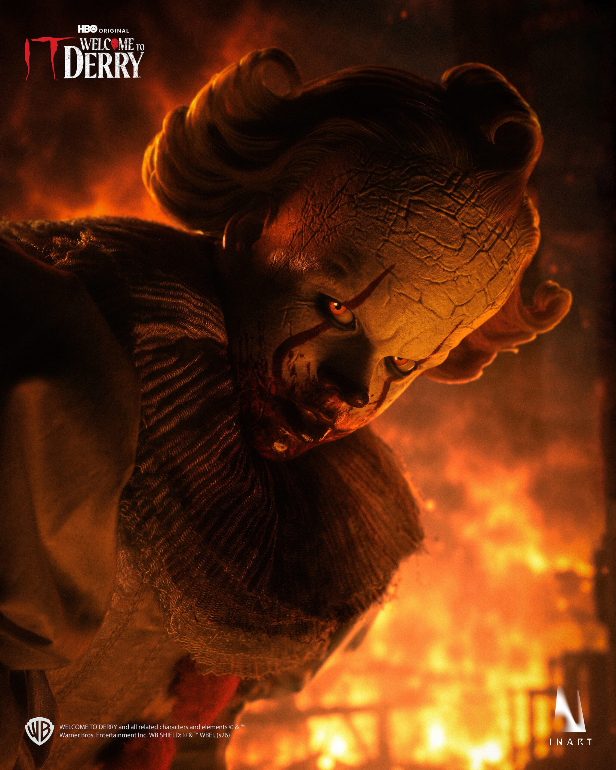 INART - IT: Welcome to Derry Season 1 - Pennywise 1/6 Collectible Figure - Image 2