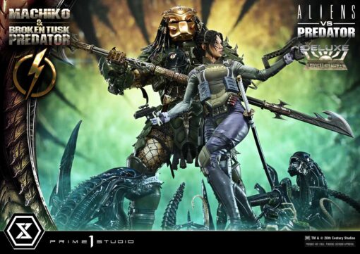 Ultimate Premium Masterline Aliens vs Predator (Comic) Machiko & Broken Tusk Predator Deluxe Version - Prime1Studio - Image 34