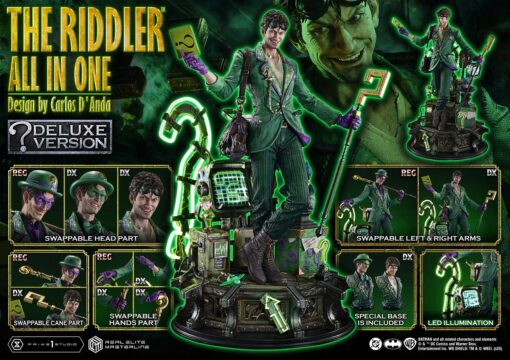 Real Elite Masterline Batman (Comics) The Riddle All In One (Design by Carlos D’Anda) Deluxe Version - Prime1Studio - Image 25