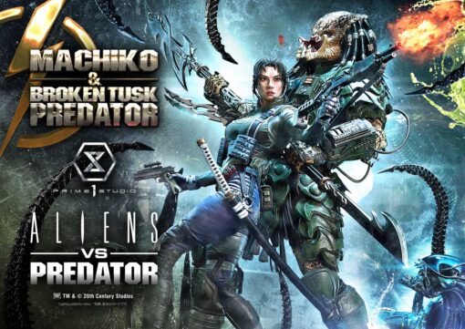 Ultimate Premium Masterline Aliens vs Predator (Comic) Machiko & Broken Tusk Predator Deluxe Version - Prime1Studio - Image 32