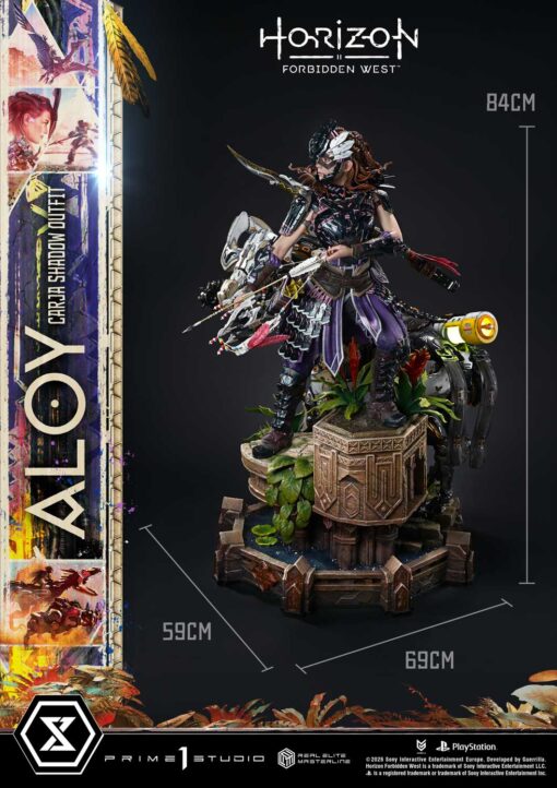 Real Elite Masterline Horizon Forbidden West Aloy Carja Shadow Outfit Deluxe Version - Prime1Studio - Image 15