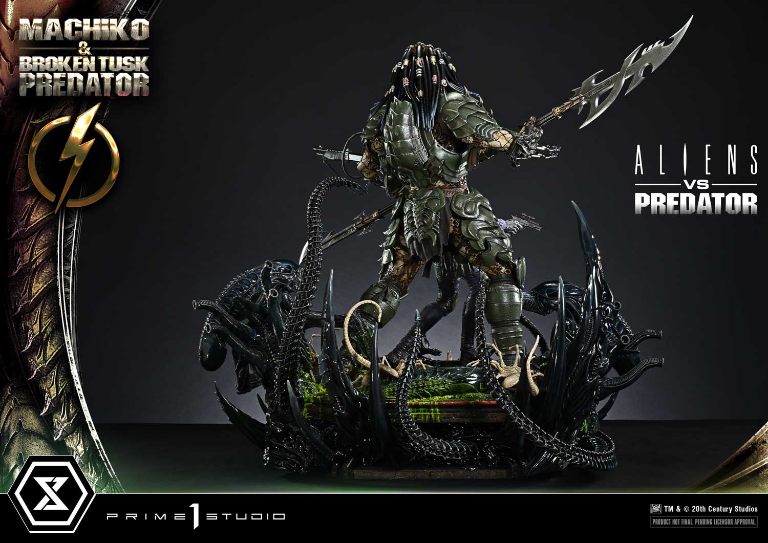 Ultimate Premium Masterline Aliens vs Predator (Comic) Machiko & Broken Tusk Predator Deluxe Version - Prime1Studio - Image 20
