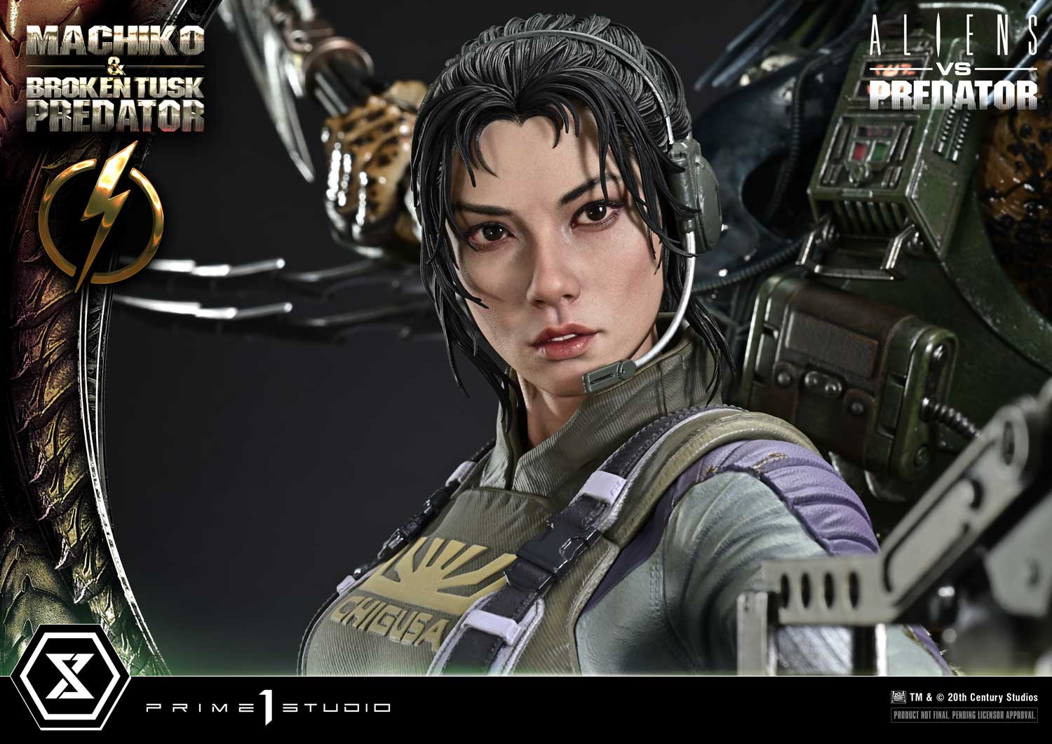 Ultimate Premium Masterline Aliens vs Predator (Comic) Machiko & Broken Tusk Predator Deluxe Version - Prime1Studio - Image 13
