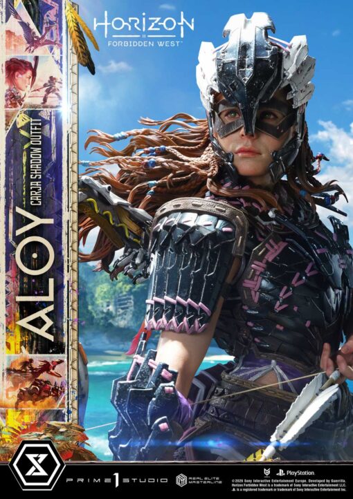 Real Elite Masterline Horizon Forbidden West Aloy Carja Shadow Outfit Deluxe Version - Prime1Studio - Image 2