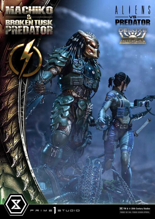 Ultimate Premium Masterline Aliens vs Predator (Comic) Machiko & Broken Tusk Predator Deluxe Version - Prime1Studio - Image 5