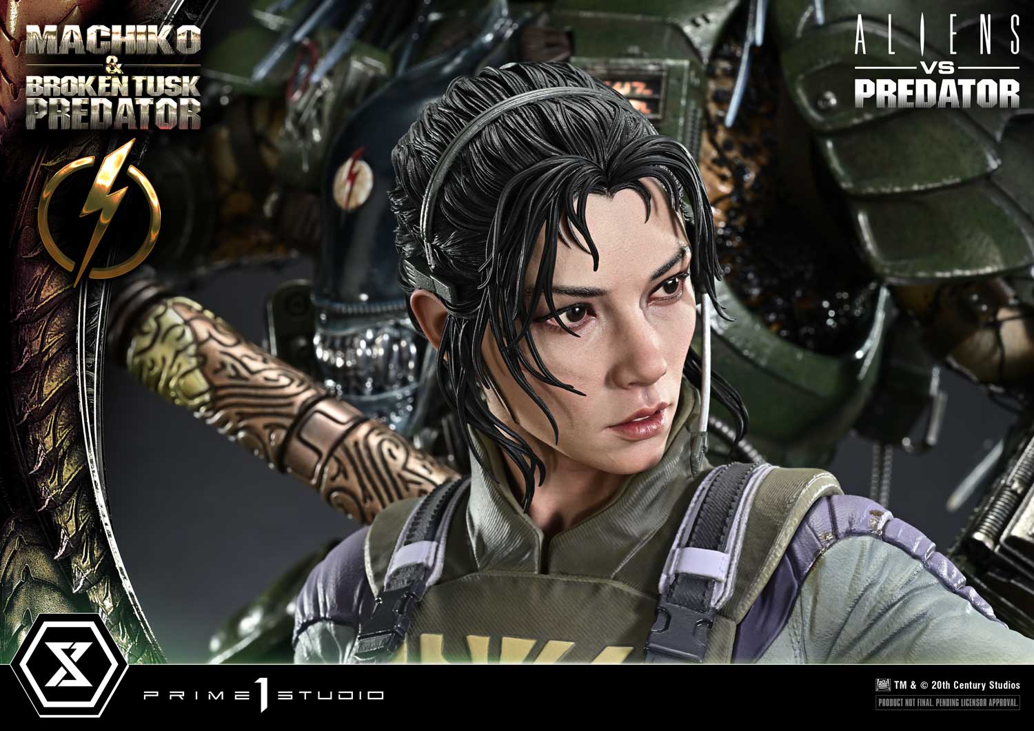Ultimate Premium Masterline Aliens vs Predator (Comic) Machiko & Broken Tusk Predator Deluxe Version - Prime1Studio - Image 3