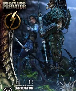 Alternative view of Ultimate Premium Masterline Aliens vs Predator (Comic) Machiko & Broken Tusk Predator Deluxe Version - Prime1Studio