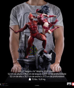Alternative view of Daredevil and Elektra - Marvel Comics - Diorama 1/6 - Iron Studios