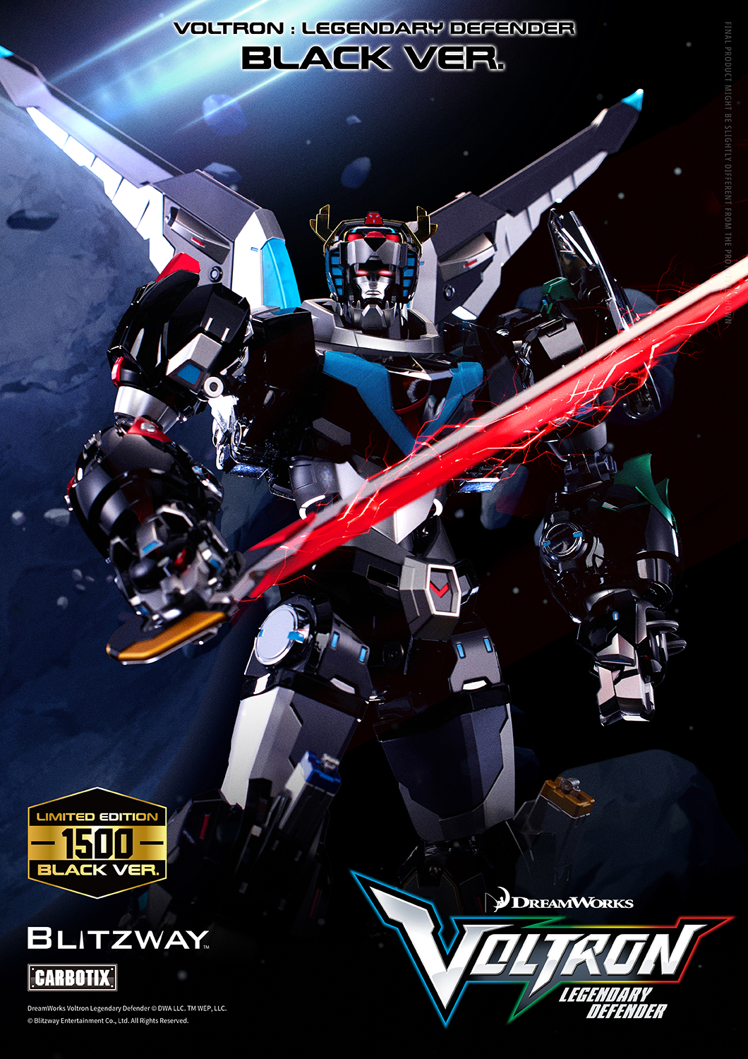 BLITZWAY Carbotix – Voltron: Legendary Defender (Black Ver.) Limited edition - Image 2