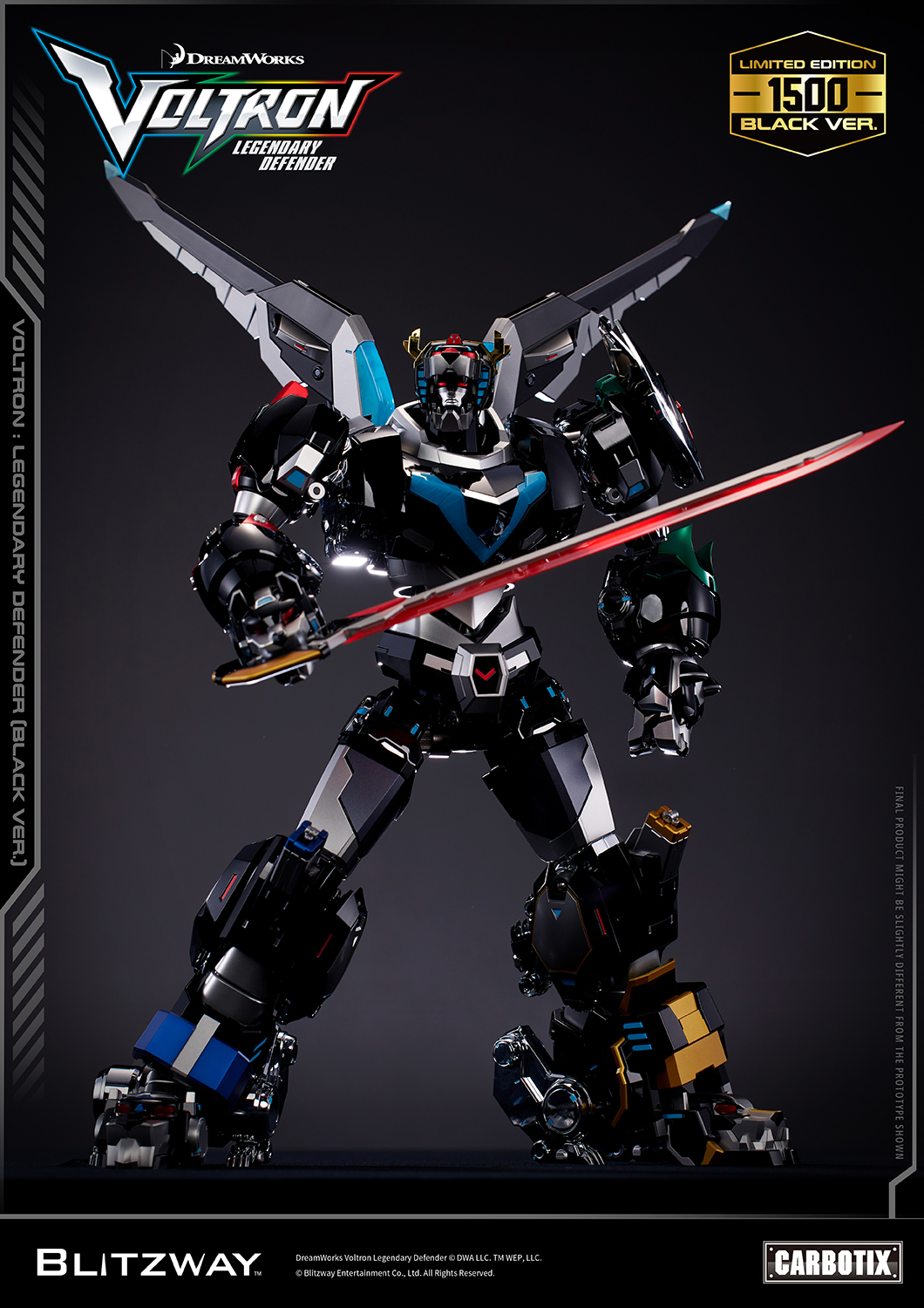 BLITZWAY Carbotix – Voltron: Legendary Defender (Black Ver.) Limited edition - Image 16