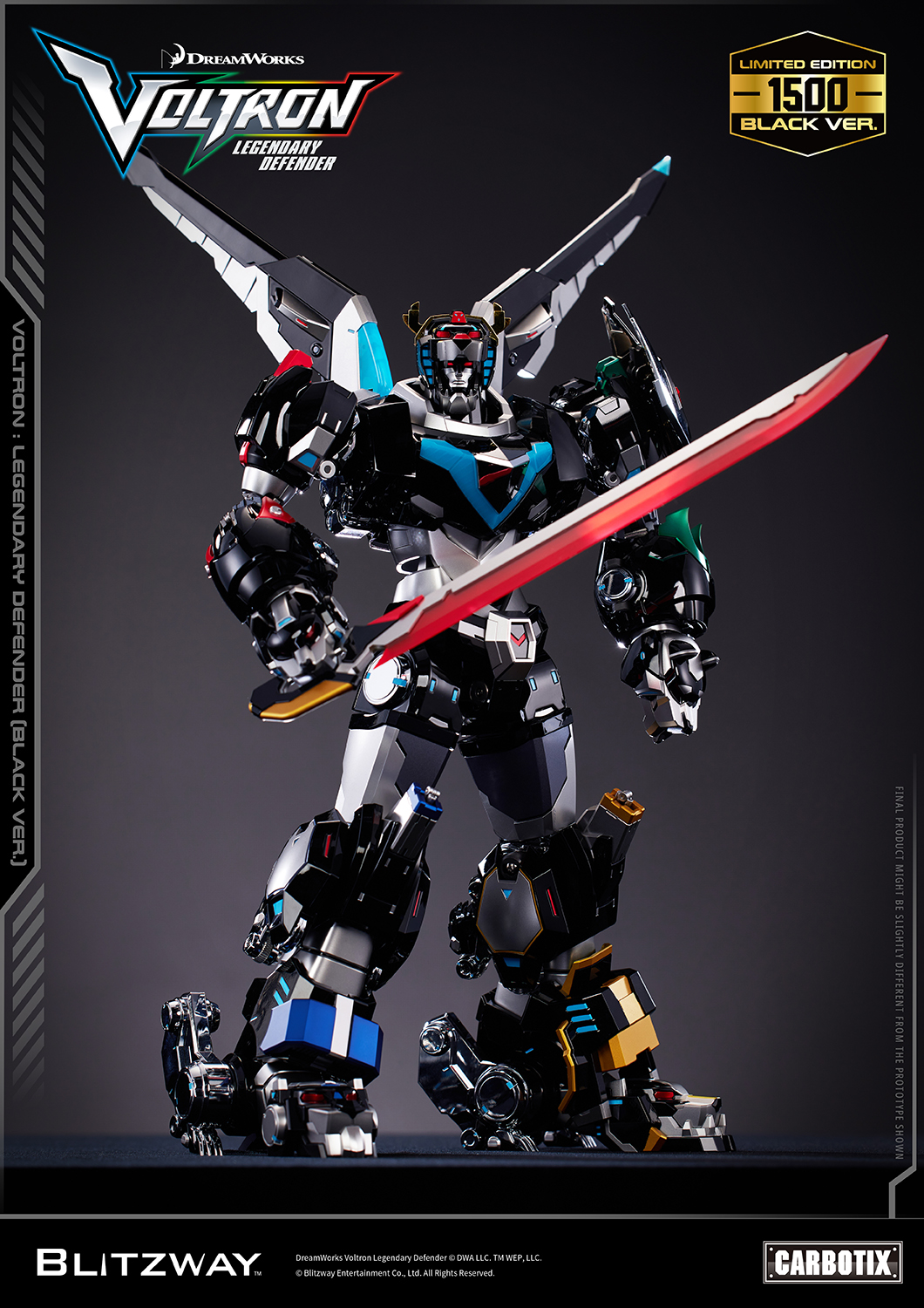 BLITZWAY Carbotix – Voltron: Legendary Defender (Black Ver.) Limited edition