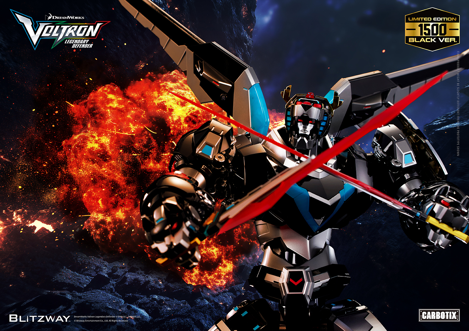 BLITZWAY Carbotix – Voltron: Legendary Defender (Black Ver.) Limited edition - Image 3