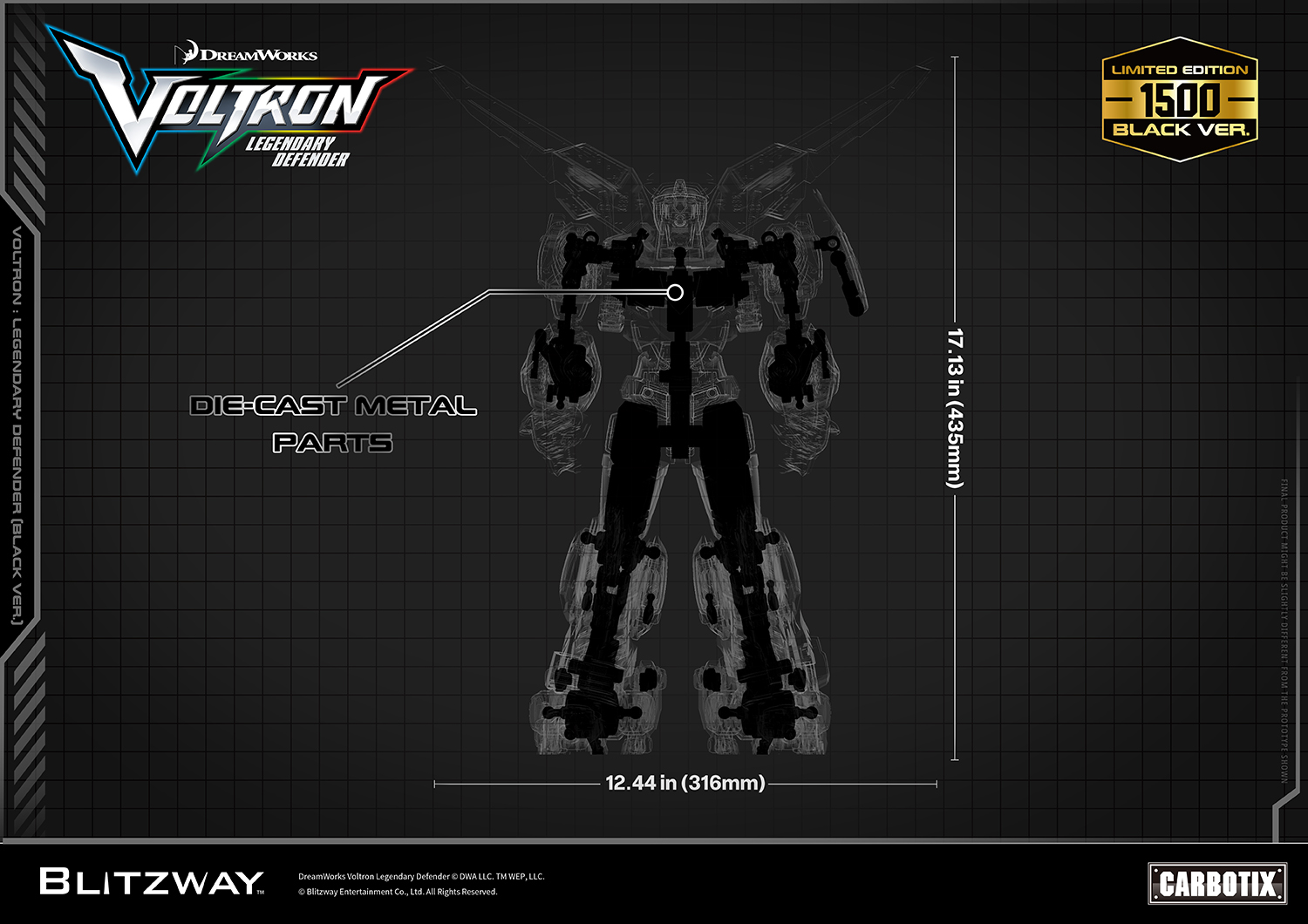 BLITZWAY Carbotix – Voltron: Legendary Defender (Black Ver.) Limited edition - Image 30