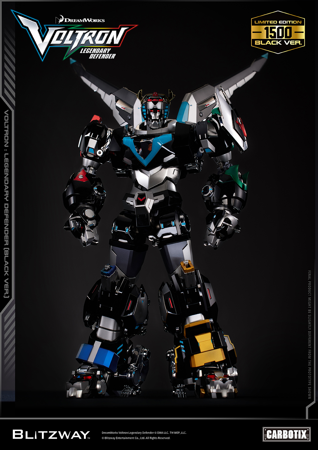 BLITZWAY Carbotix – Voltron: Legendary Defender (Black Ver.) Limited edition - Image 5