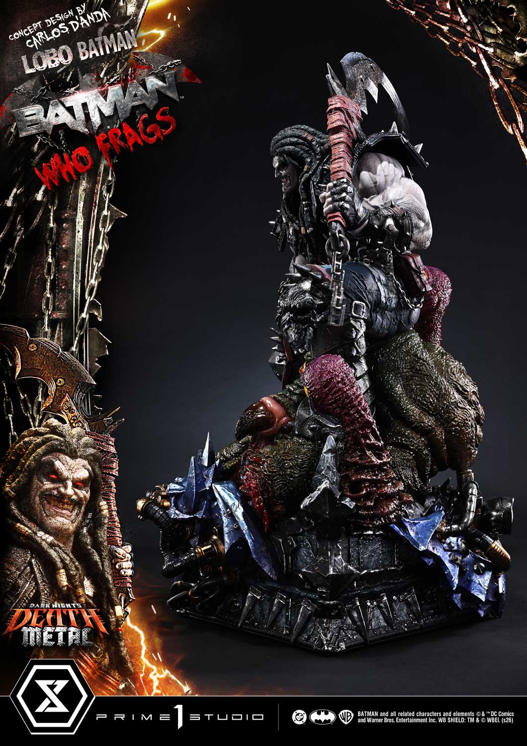 Museum Masterline Dark Nights: Death Metal (Comics) Lobo Batman: Batman Who Frags (Concept Design by Carlos DโAnda) Deluxe Version - Prime1Studio - Image 13